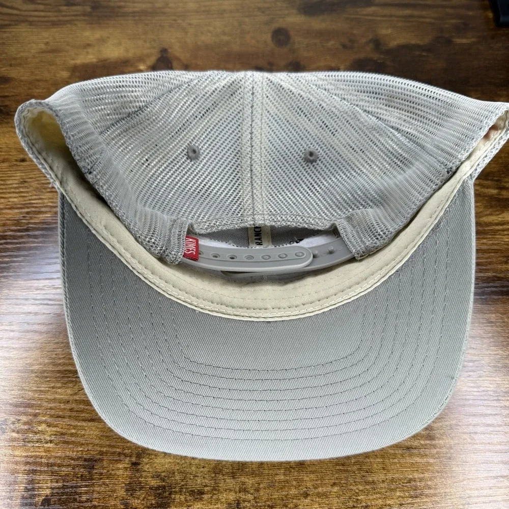 Kimes Ranch Trucker Snapback Hat Gray Black Longhorn Logo Western Cap